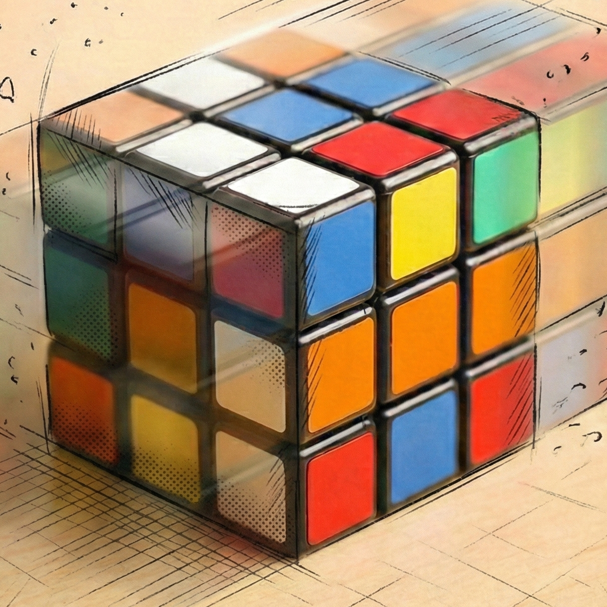 Illustration cube